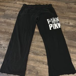 Black pink sweatpants